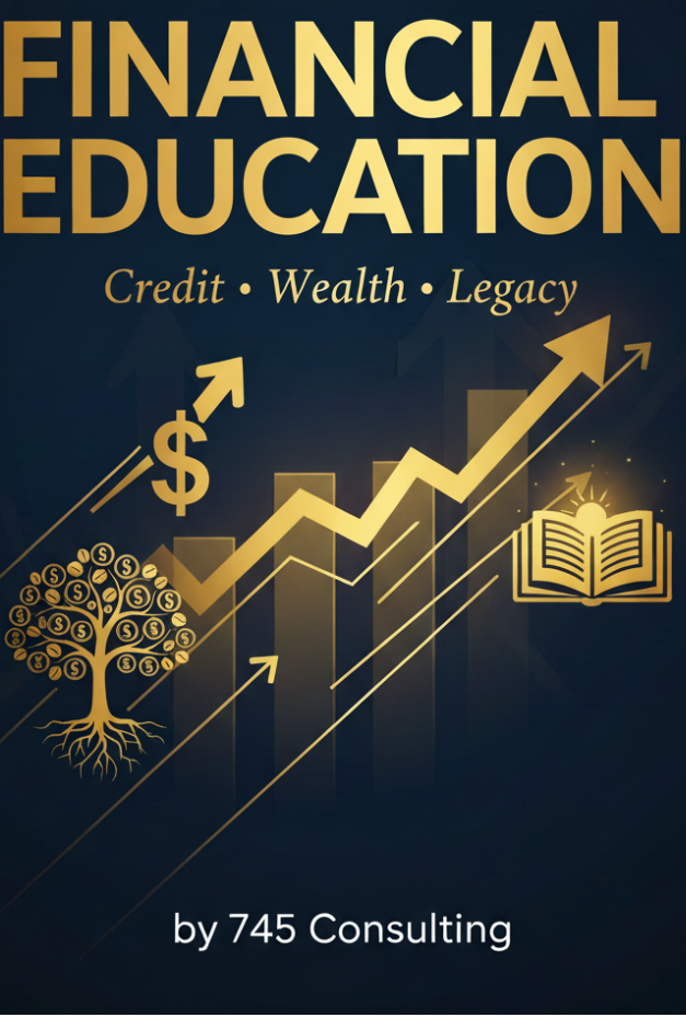 Financial Education e-book cover by 745 Consulting